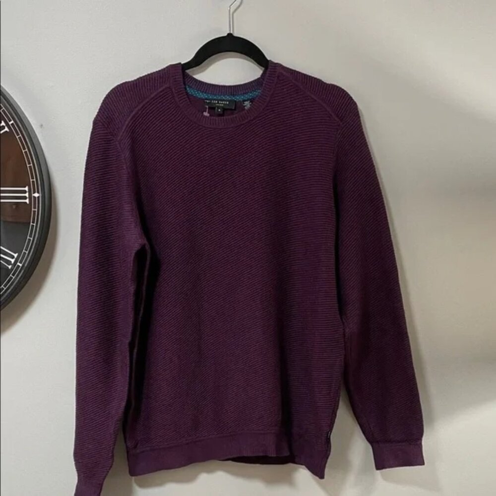 TED BAKER CREWNECK WOOL SWEATER